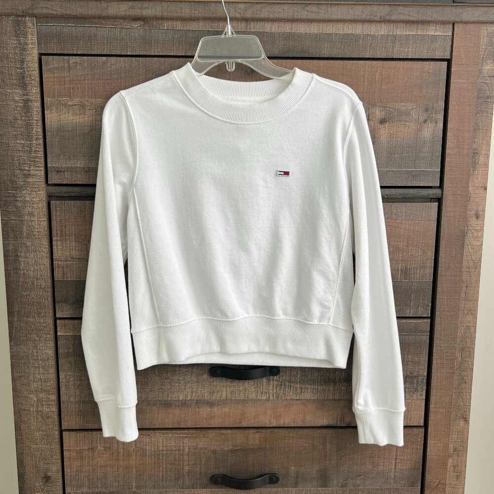 Tommy Hilfiger White Sweatshirt Size XS